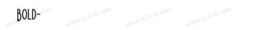 美团体 Bold字体转换